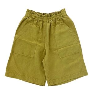 High Waist Olive Green Women's Shorts